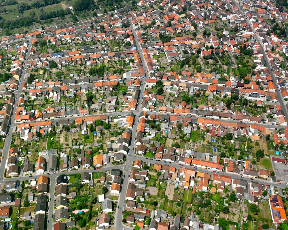 Luftaufnahme Oberhausen - Stadtansicht vom Innenstadtbereich in Oberhausen im Bundesland Baden-Württemberg, Deutschland