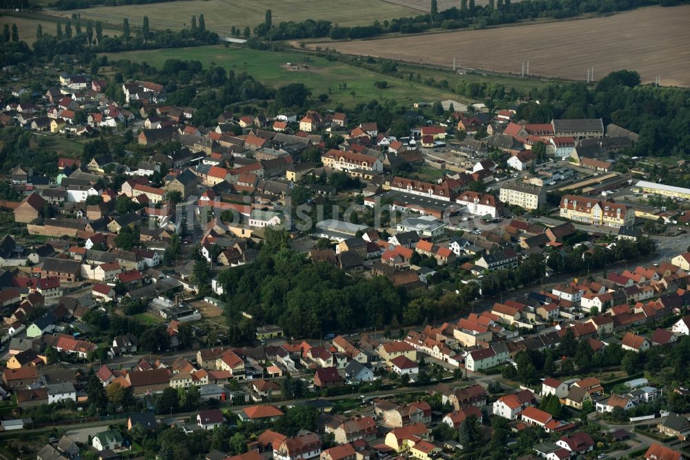 Luftbild Oberröblingen - Stadtansicht vom Innenstadtbereich in Oberröblingen im Bundesland Sachsen-Anhalt