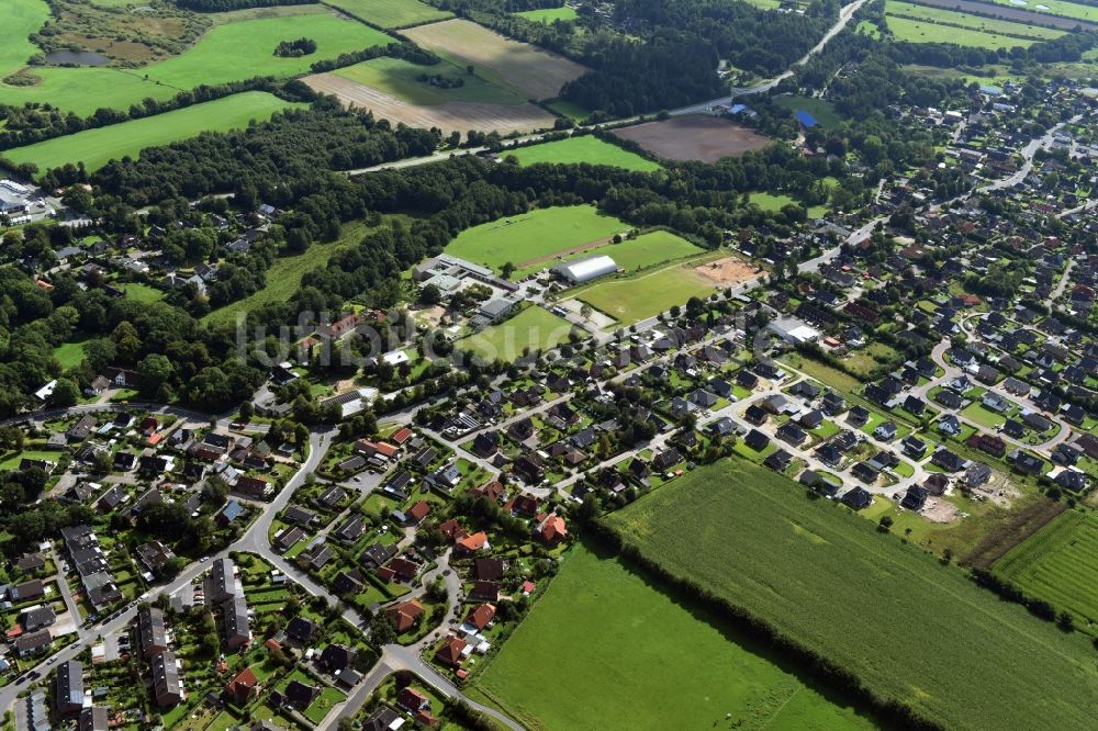 Luftbild Oeversee - Stadtansicht vom Innenstadtbereich in Oeversee im Bundesland Schleswig-Holstein