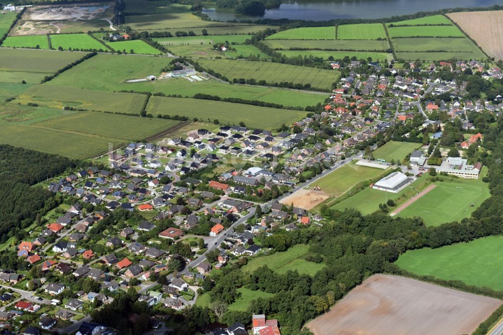 Luftbild Oeversee - Stadtansicht vom Innenstadtbereich in Oeversee im Bundesland Schleswig-Holstein