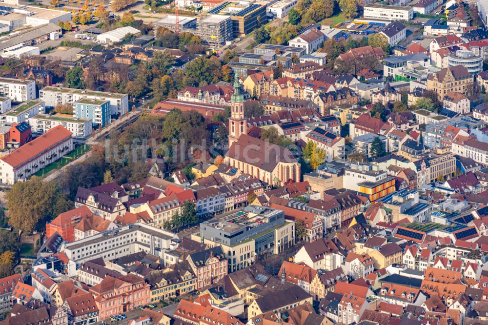 Offenburg von oben - Stadtansicht vom Innenstadtbereich in Offenburg im Bundesland Baden-Württemberg