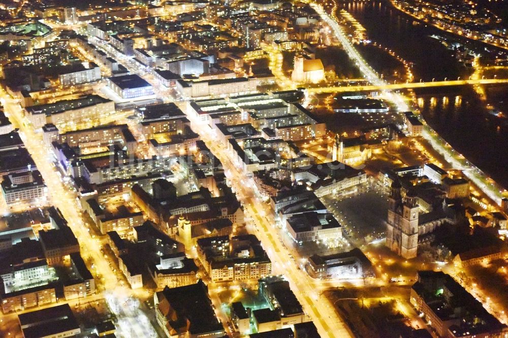 Magdeburg von oben - Stadtansicht vom Innenstadtbereich im Ortsteil Altstadt in Magdeburg im Bundesland Sachsen-Anhalt