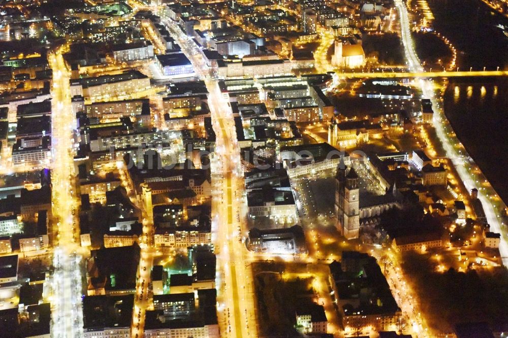 Magdeburg von oben - Stadtansicht vom Innenstadtbereich im Ortsteil Altstadt in Magdeburg im Bundesland Sachsen-Anhalt