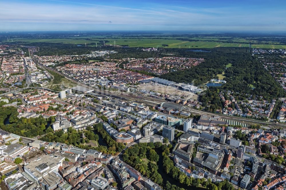 Luftbild Bremen - Stadtansicht vom Innenstadtbereich im Ortsteil Bahnhofsvorstadt in Bremen, Deutschland