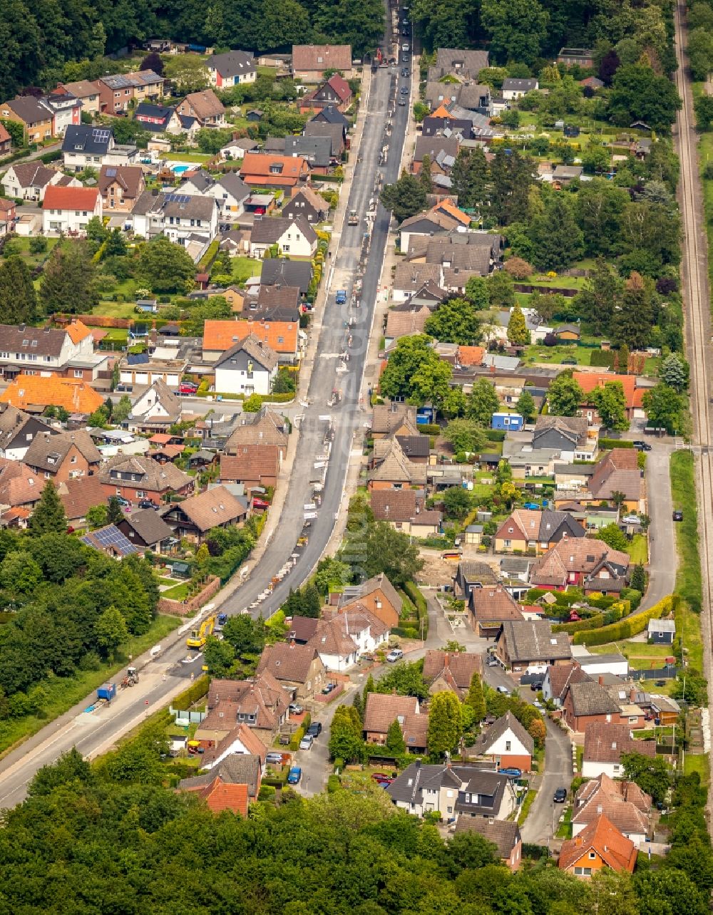 Luftaufnahme Hamm - Stadtansicht vom Innenstadtbereich im Ortsteil Bockum-Hövel in Hamm im Bundesland Nordrhein-Westfalen, Deutschland