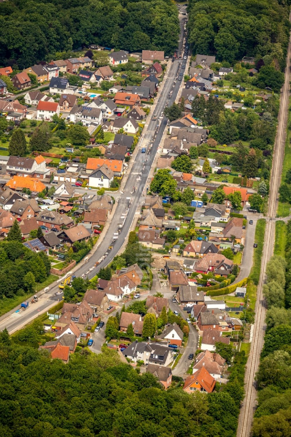 Hamm von oben - Stadtansicht vom Innenstadtbereich im Ortsteil Bockum-Hövel in Hamm im Bundesland Nordrhein-Westfalen, Deutschland