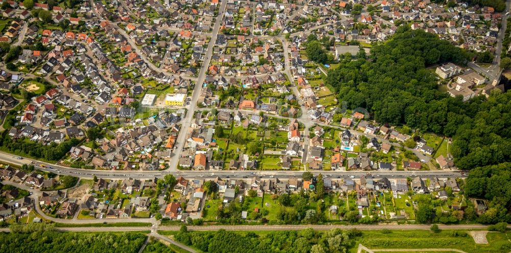 Hamm aus der Vogelperspektive: Stadtansicht vom Innenstadtbereich im Ortsteil Bockum-Hövel in Hamm im Bundesland Nordrhein-Westfalen, Deutschland