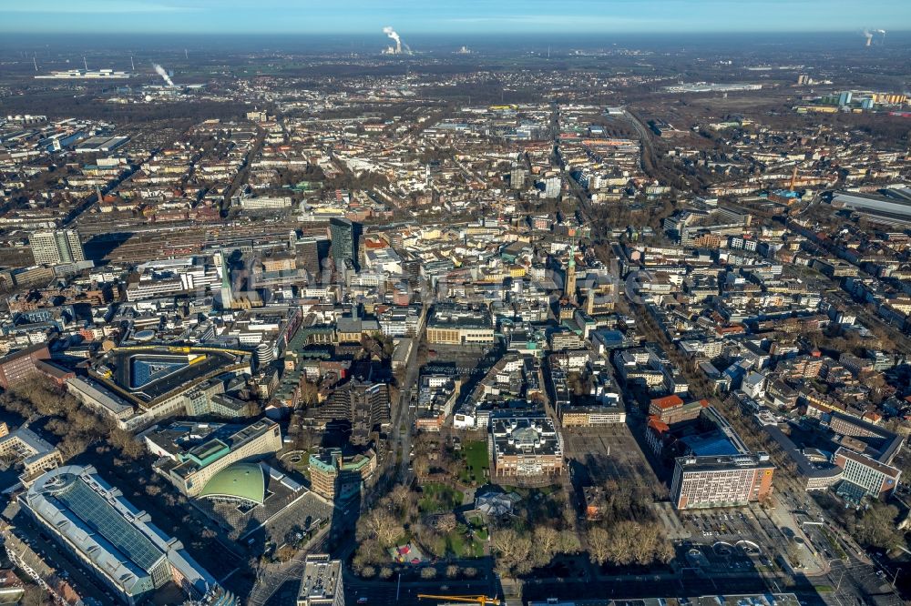 Luftaufnahme Dortmund - Stadtansicht vom Innenstadtbereich im Ortsteil City-Ost in Dortmund im Bundesland Nordrhein-Westfalen, Deutschland