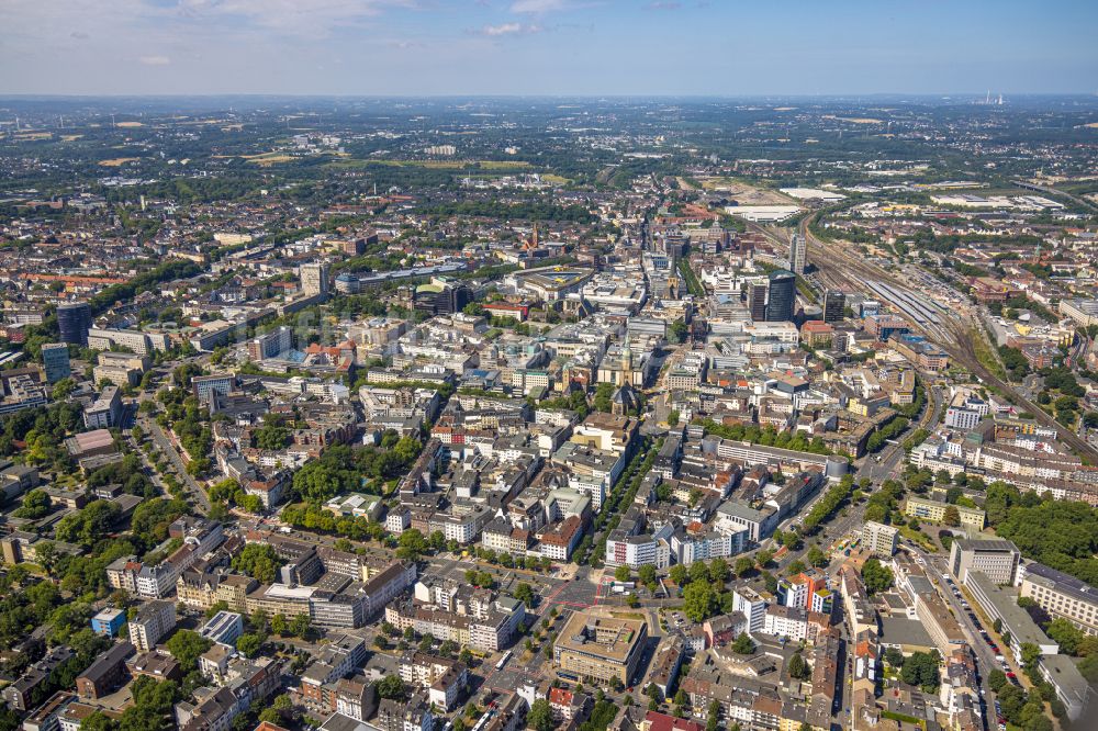 Luftaufnahme Dortmund - Stadtansicht vom Innenstadtbereich im Ortsteil City-Ost in Dortmund im Bundesland Nordrhein-Westfalen, Deutschland