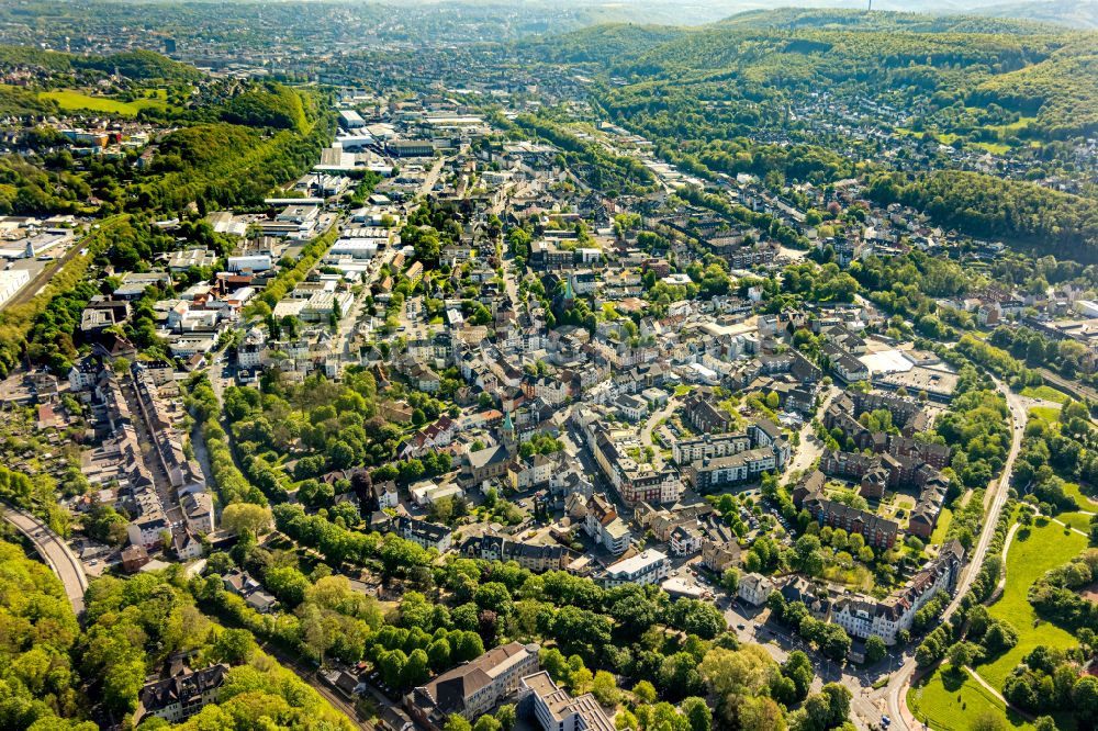 Luftbild Hagen - Stadtansicht vom Innenstadtbereich im Ortsteil Haspe in Hagen im Bundesland Nordrhein-Westfalen, Deutschland