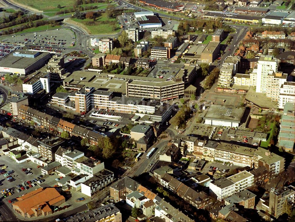 Kamp-Lintfort aus der Vogelperspektive: Stadtansicht vom Innenstadtbereich im Ortsteil Niersenbruch in Kamp-Lintfort im Bundesland Nordrhein-Westfalen