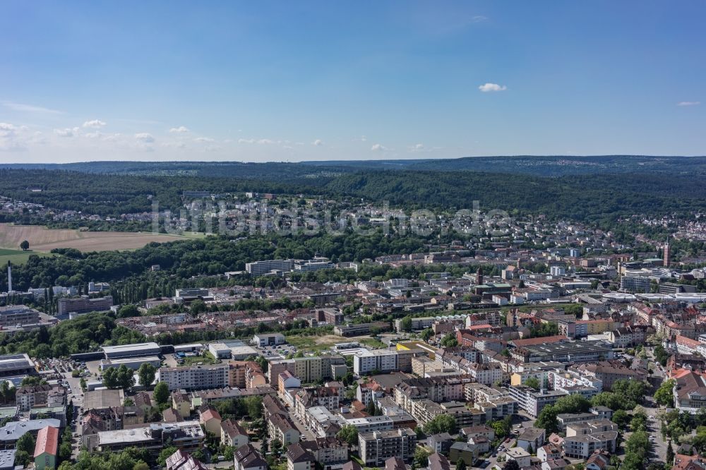 Luftbild Pforzheim - Stadtansicht vom Innenstadtbereich in Pforzheim im Bundesland Baden-Württemberg