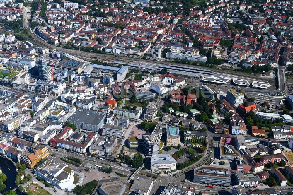 Luftbild Pforzheim - Stadtansicht vom Innenstadtbereich in Pforzheim im Bundesland Baden-Württemberg, Deutschland