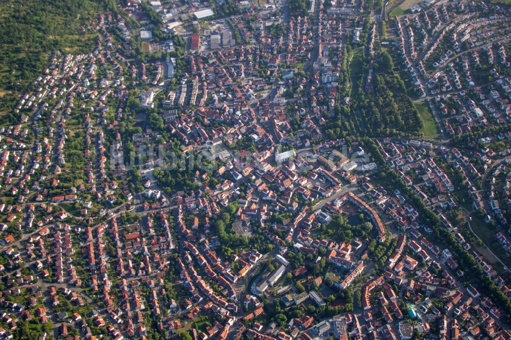 Luftbild Pfullingen - Stadtansicht vom Innenstadtbereich in Pfullingen im Bundesland Baden-Württemberg, Deutschland