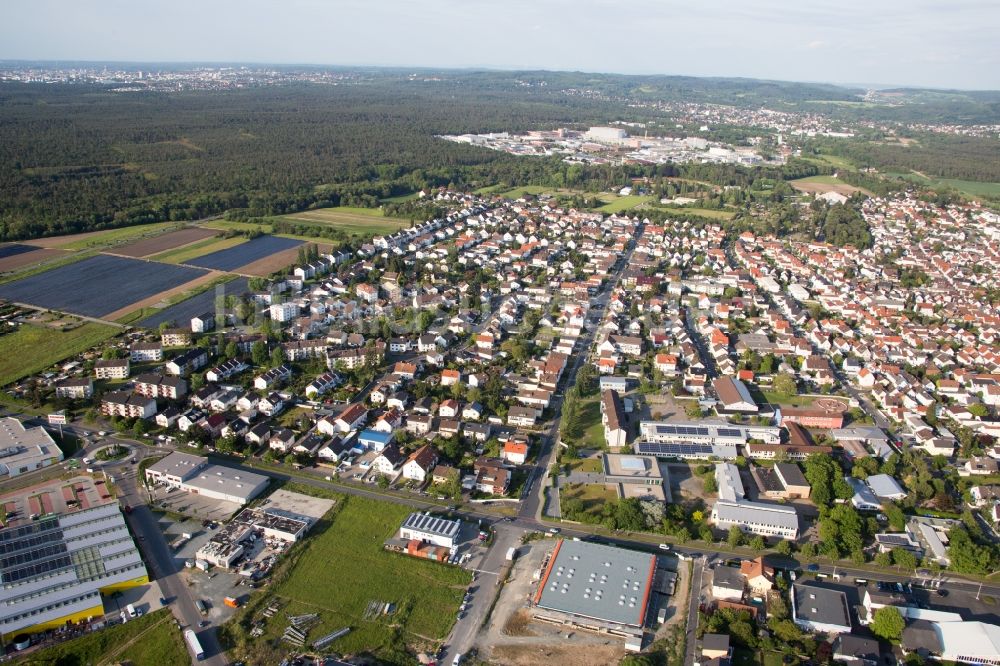 Luftbild Pfungstadt - Stadtansicht vom Innenstadtbereich in Pfungstadt im Bundesland Hessen, Deutschland