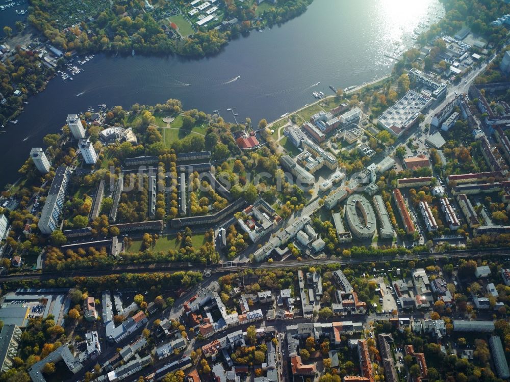 Potsdam von oben - Stadtansicht vom Innenstadtbereich von Potsdam Charlottenhof in Potsdam im Bundesland Brandenburg