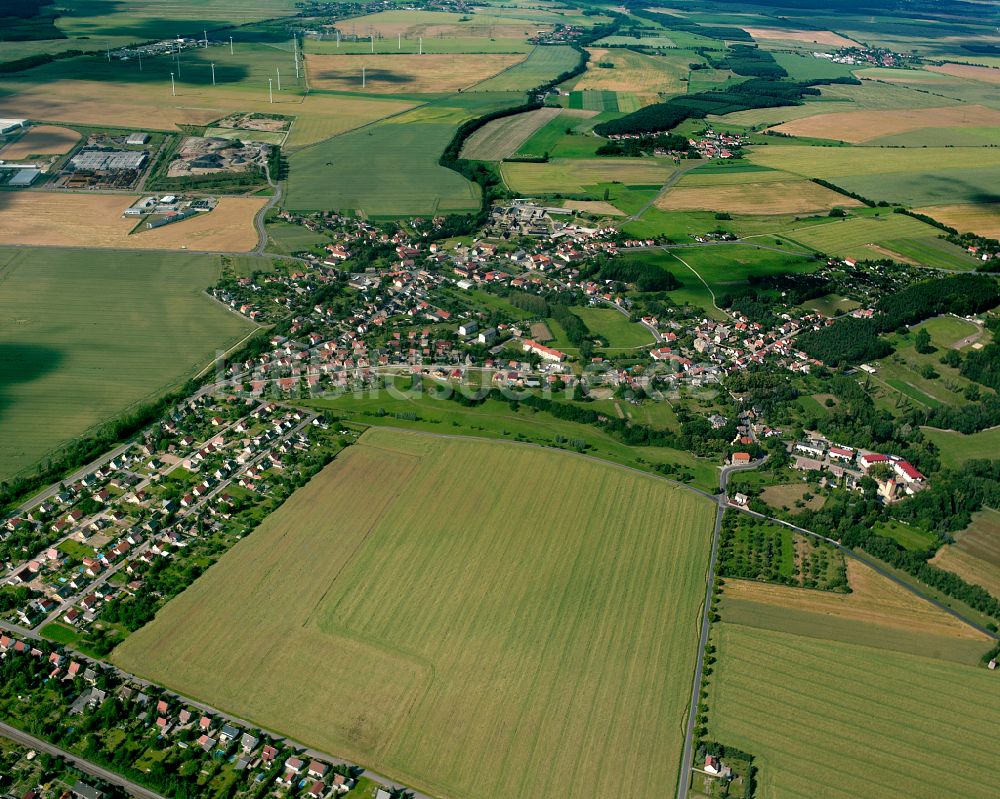 Radewitz von oben - Stadtansicht vom Innenstadtbereich in Radewitz im Bundesland Sachsen, Deutschland