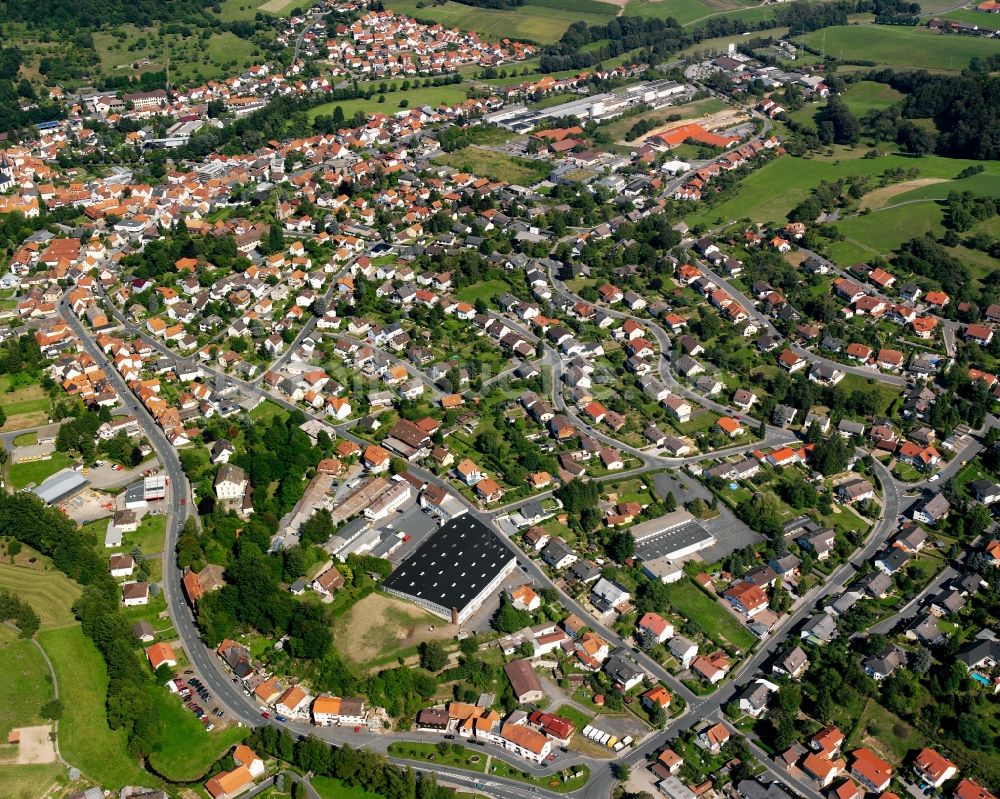 Luftbild Reichelsheim (Odenwald) - Stadtansicht vom Innenstadtbereich in Reichelsheim (Odenwald) im Bundesland Hessen, Deutschland