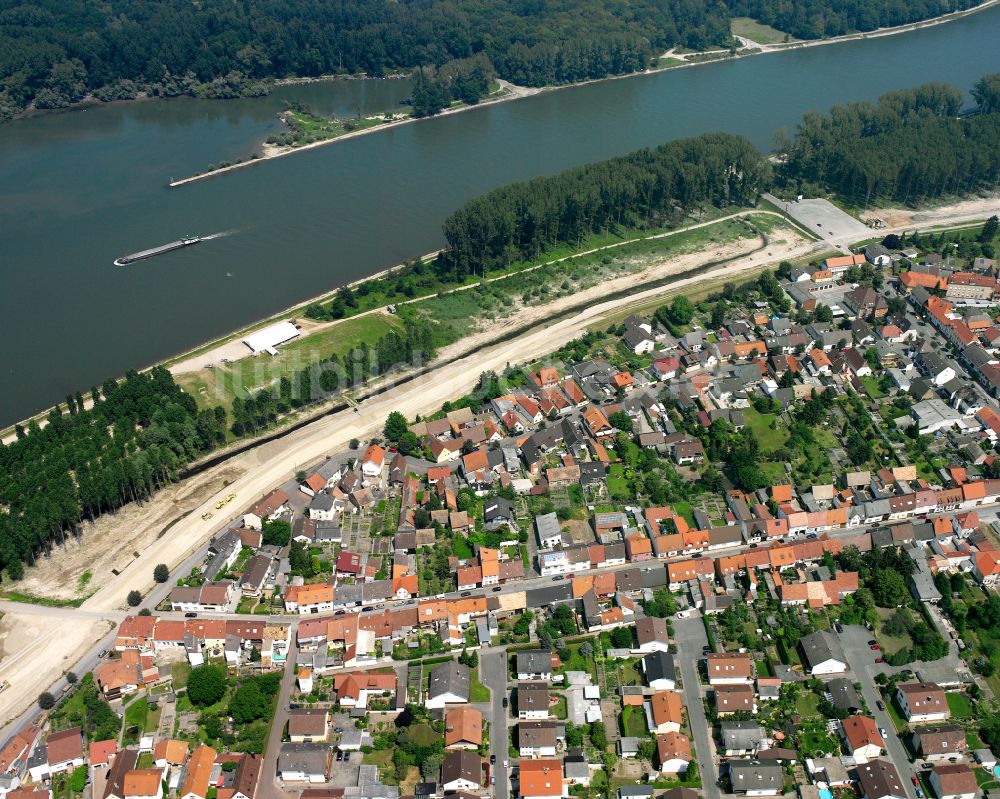 Luftaufnahme Rheinhausen - Stadtansicht vom Innenstadtbereich in Rheinhausen im Bundesland Baden-Württemberg, Deutschland