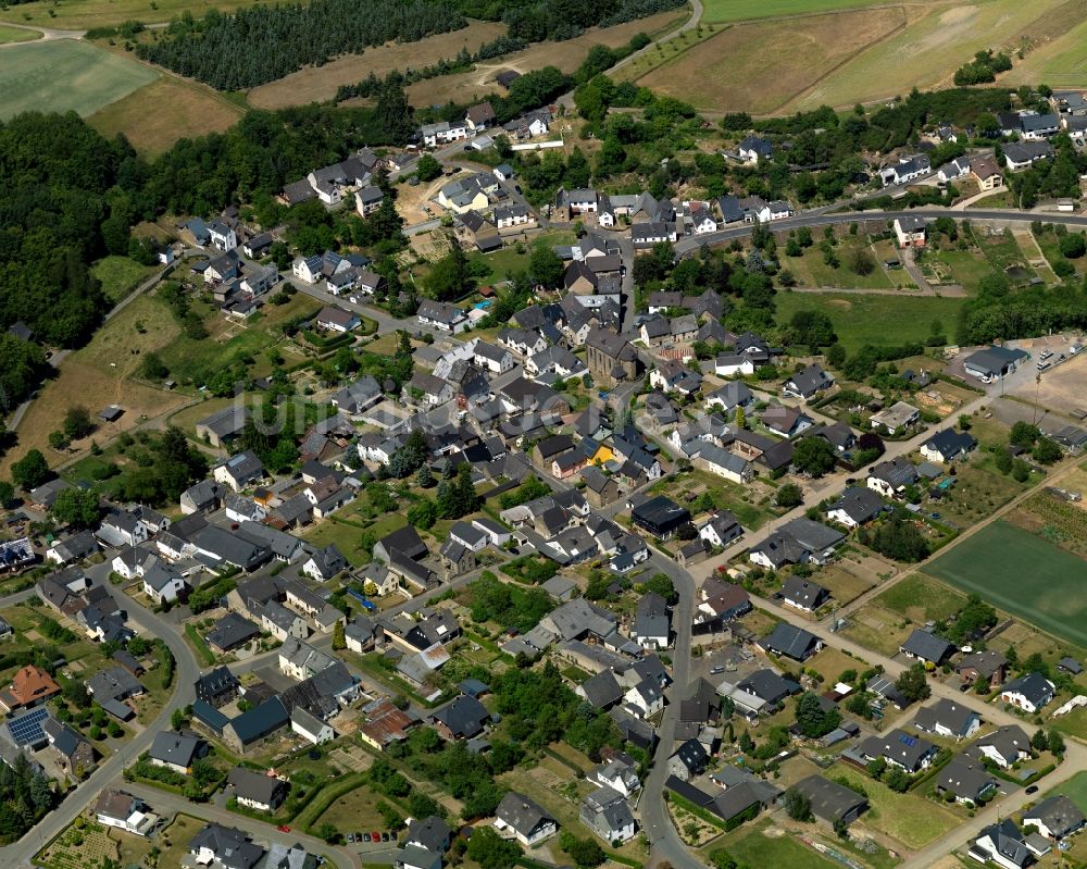 Luftbild Roes - Stadtansicht vom Innenstadtbereich in Roes im Bundesland Rheinland-Pfalz