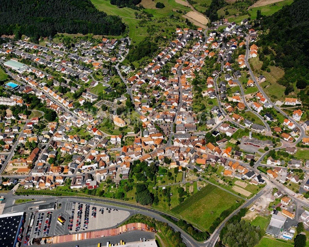 Luftbild Sandbach - Stadtansicht vom Innenstadtbereich in Sandbach im Bundesland Hessen, Deutschland