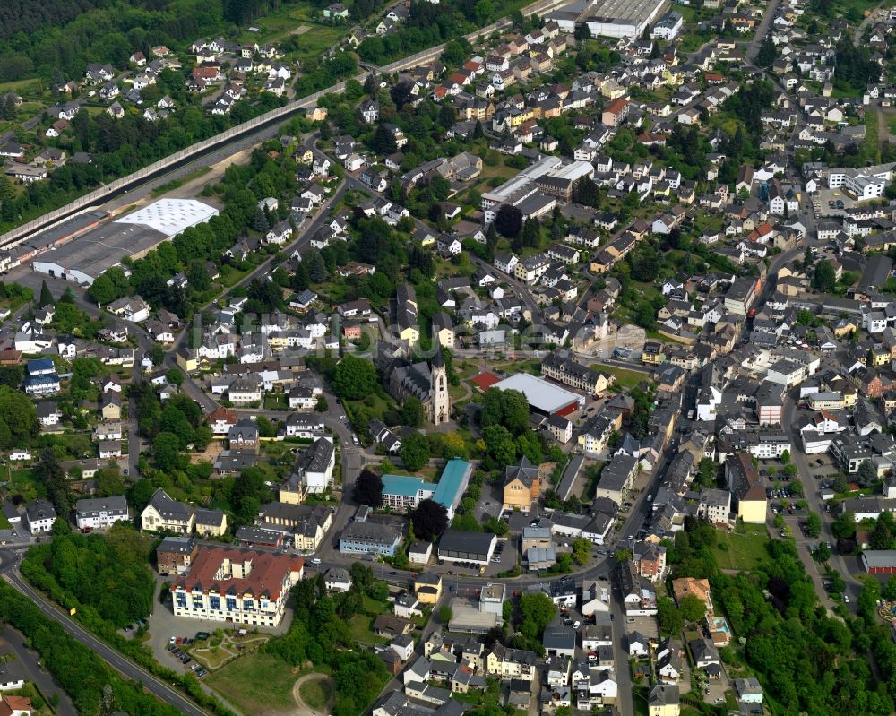 Luftbild Scheuerfeld, Höhr - Stadtansicht vom Innenstadtbereich in Scheuerfeld, Höhr im Bundesland Rheinland-Pfalz