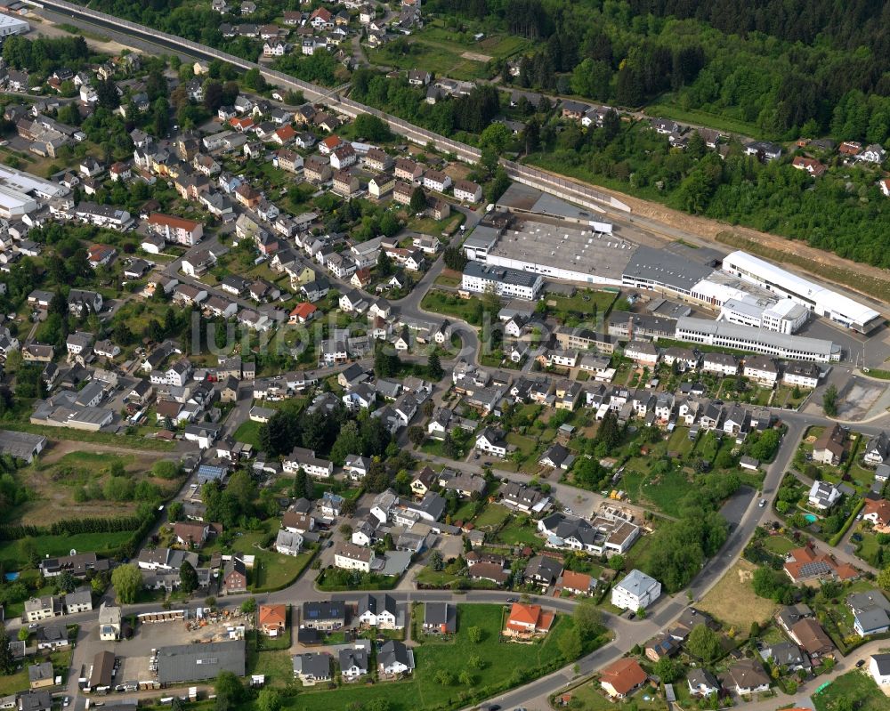 Luftaufnahme Scheuerfeld, Höhr - Stadtansicht vom Innenstadtbereich in Scheuerfeld, Höhr im Bundesland Rheinland-Pfalz