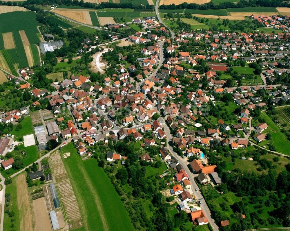 Luftaufnahme Schlat - Stadtansicht vom Innenstadtbereich in Schlat im Bundesland Baden-Württemberg, Deutschland