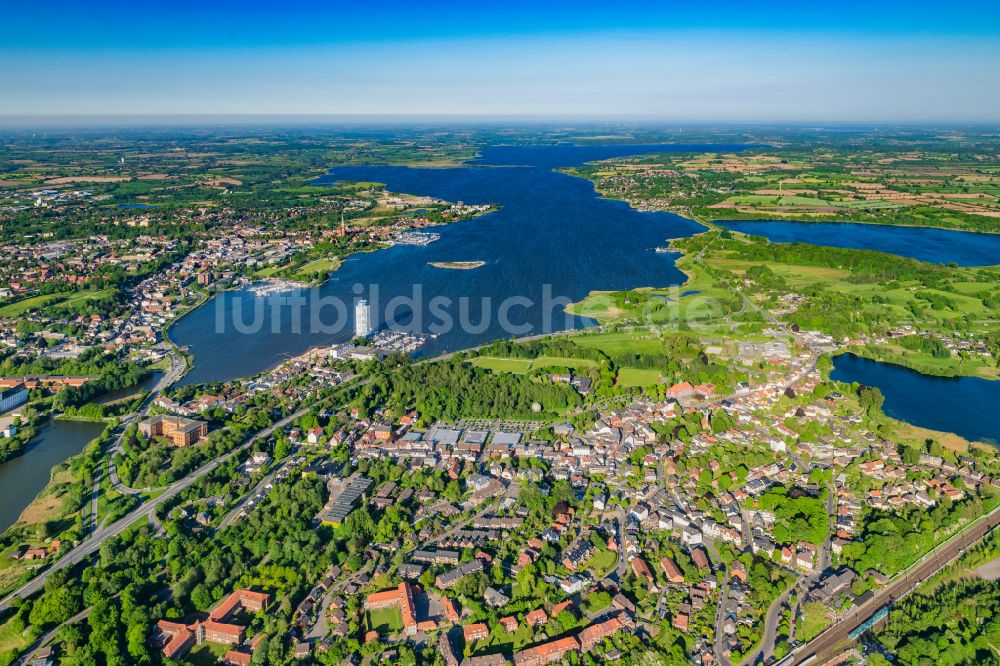 Schleswig von oben - Stadtansicht vom Innenstadtbereich in Schleswig im Bundesland Schleswig-Holstein