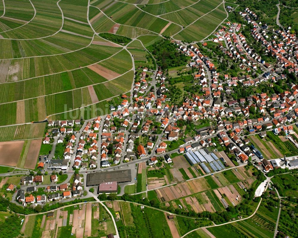 Luftbild Schnait - Stadtansicht vom Innenstadtbereich in Schnait im Bundesland Baden-Württemberg, Deutschland