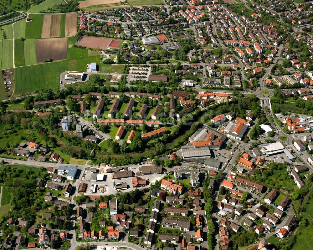 Luftaufnahme Schorndorf - Stadtansicht vom Innenstadtbereich in Schorndorf im Bundesland Baden-Württemberg, Deutschland