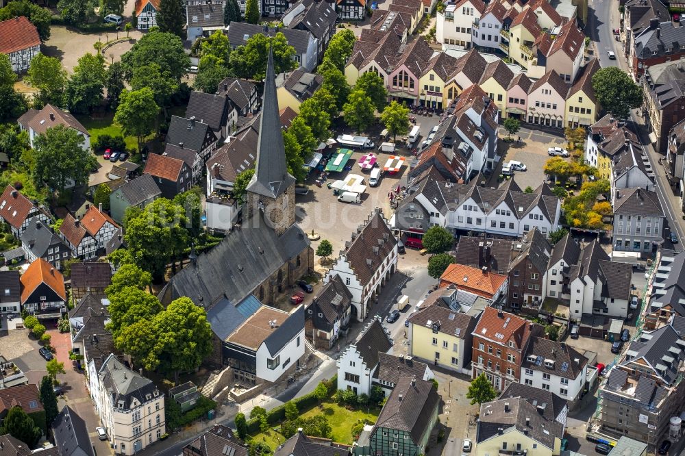 Luftaufnahme Schwerte - Stadtansicht vom Innenstadtbereich in Schwerte im Bundesland Nordrhein-Westfalen