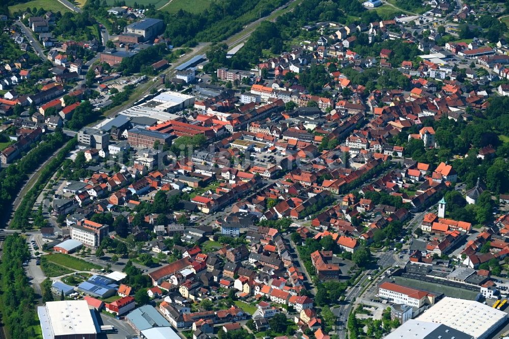 Luftbild Seesen - Stadtansicht vom Innenstadtbereich in Seesen im Bundesland Niedersachsen, Deutschland