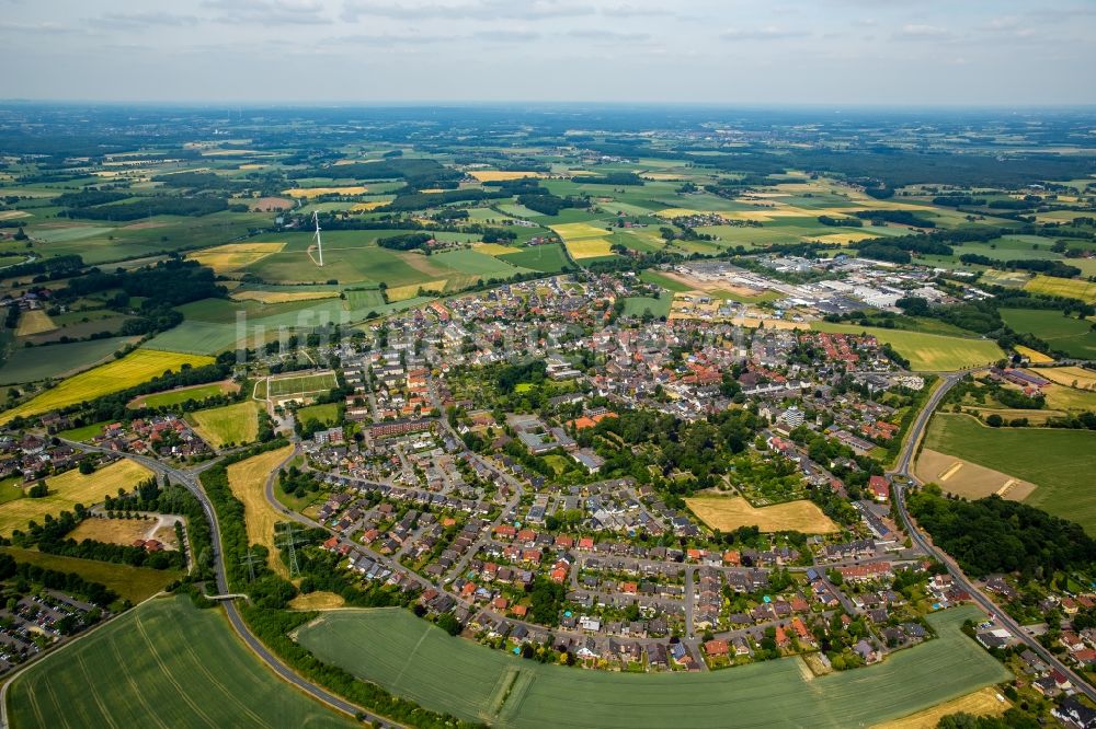 Selm aus der Vogelperspektive: Stadtansicht vom Innenstadtbereich in Selm im Bundesland Nordrhein-Westfalen