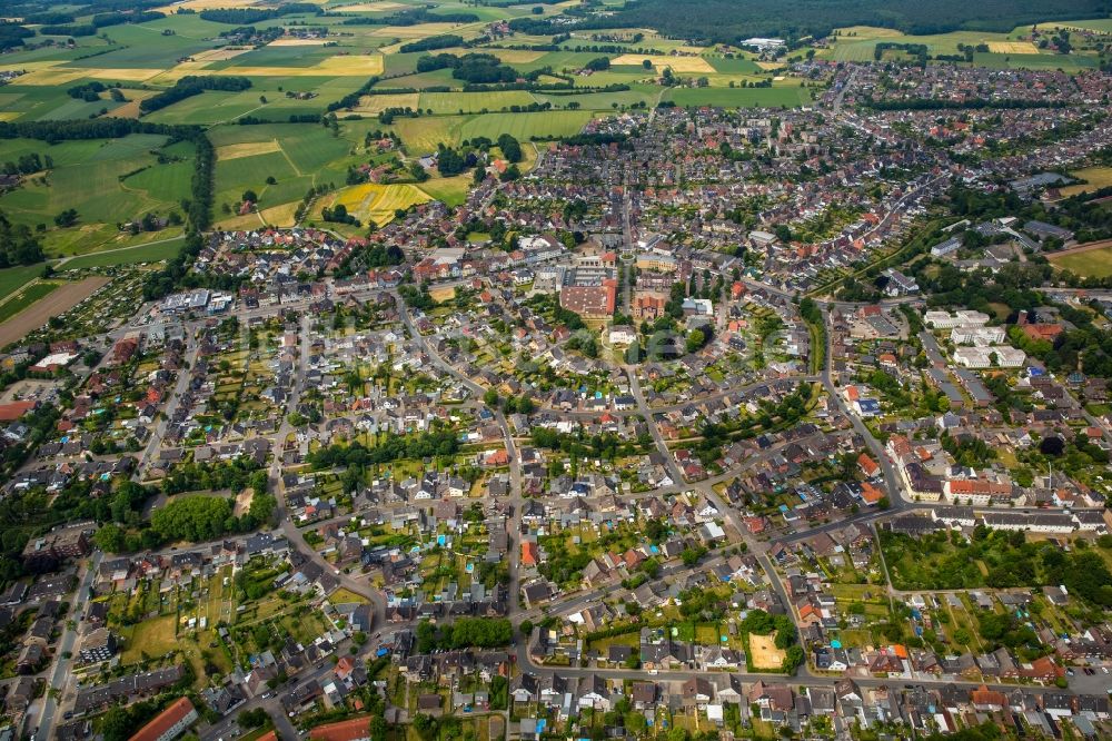 Selm von oben - Stadtansicht vom Innenstadtbereich in Selm im Bundesland Nordrhein-Westfalen