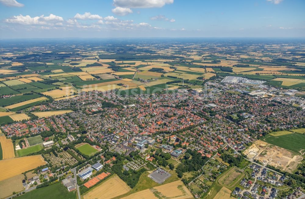 Luftaufnahme Sendenhorst - Stadtansicht vom Innenstadtbereich in Sendenhorst im Bundesland Nordrhein-Westfalen, Deutschland