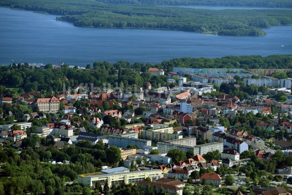 Luftaufnahme Senftenberg - Stadtansicht vom Innenstadtbereich in Senftenberg im Bundesland Brandenburg, Deutschland