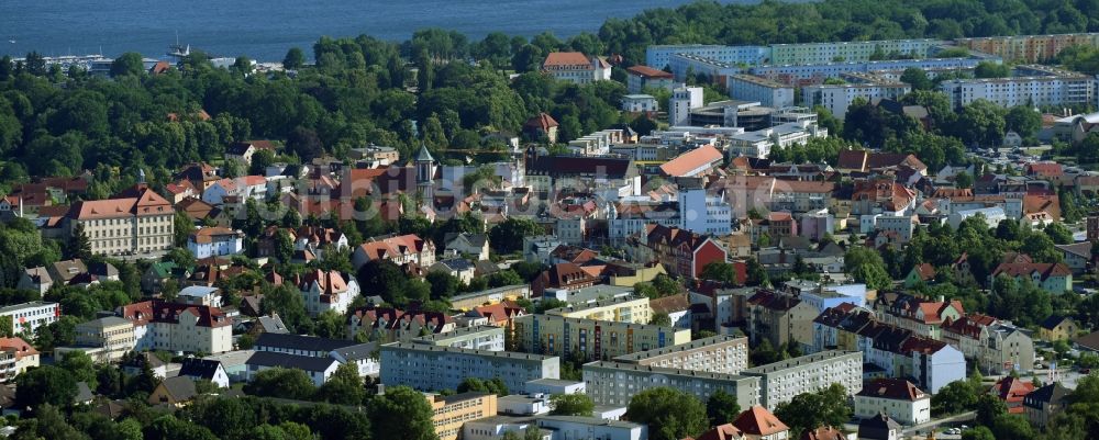 Senftenberg von oben - Stadtansicht vom Innenstadtbereich in Senftenberg im Bundesland Brandenburg, Deutschland