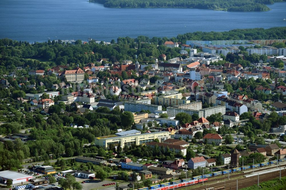 Luftbild Senftenberg - Stadtansicht vom Innenstadtbereich in Senftenberg im Bundesland Brandenburg, Deutschland