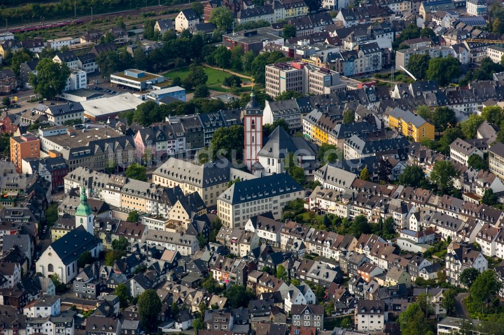 Siegen von oben - Stadtansicht vom Innenstadtbereich in Siegen im Bundesland Nordrhein-Westfalen