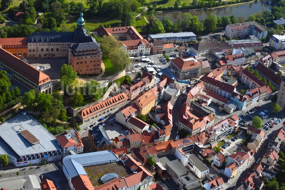 Sondershausen aus der Vogelperspektive: Stadtansicht vom Innenstadtbereich in Sondershausen im Bundesland Thüringen, Deutschland