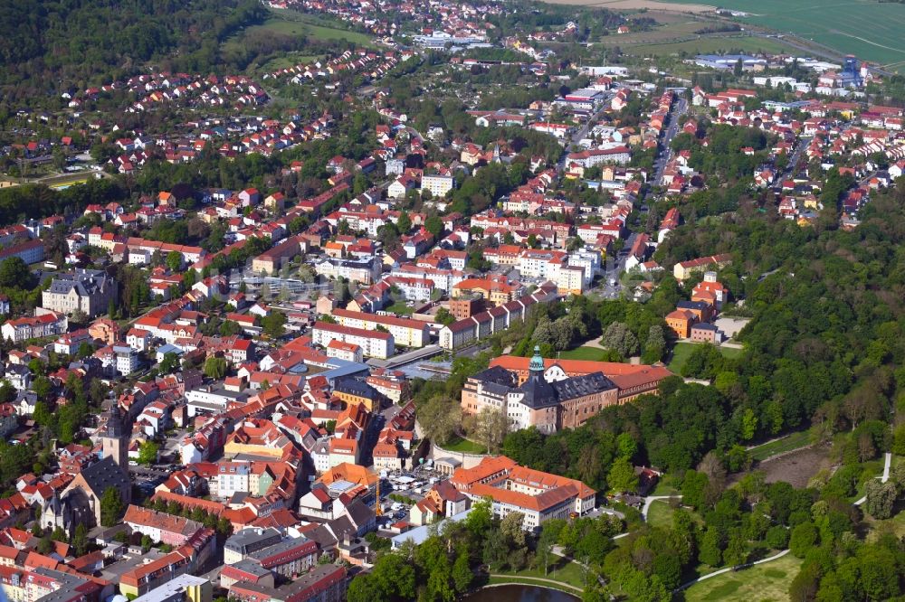 Luftbild Sondershausen - Stadtansicht vom Innenstadtbereich in Sondershausen im Bundesland Thüringen, Deutschland