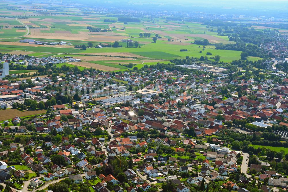 Sontheim an der Brenz aus der Vogelperspektive: Stadtansicht vom Innenstadtbereich in Sontheim an der Brenz im Bundesland Baden-Württemberg, Deutschland