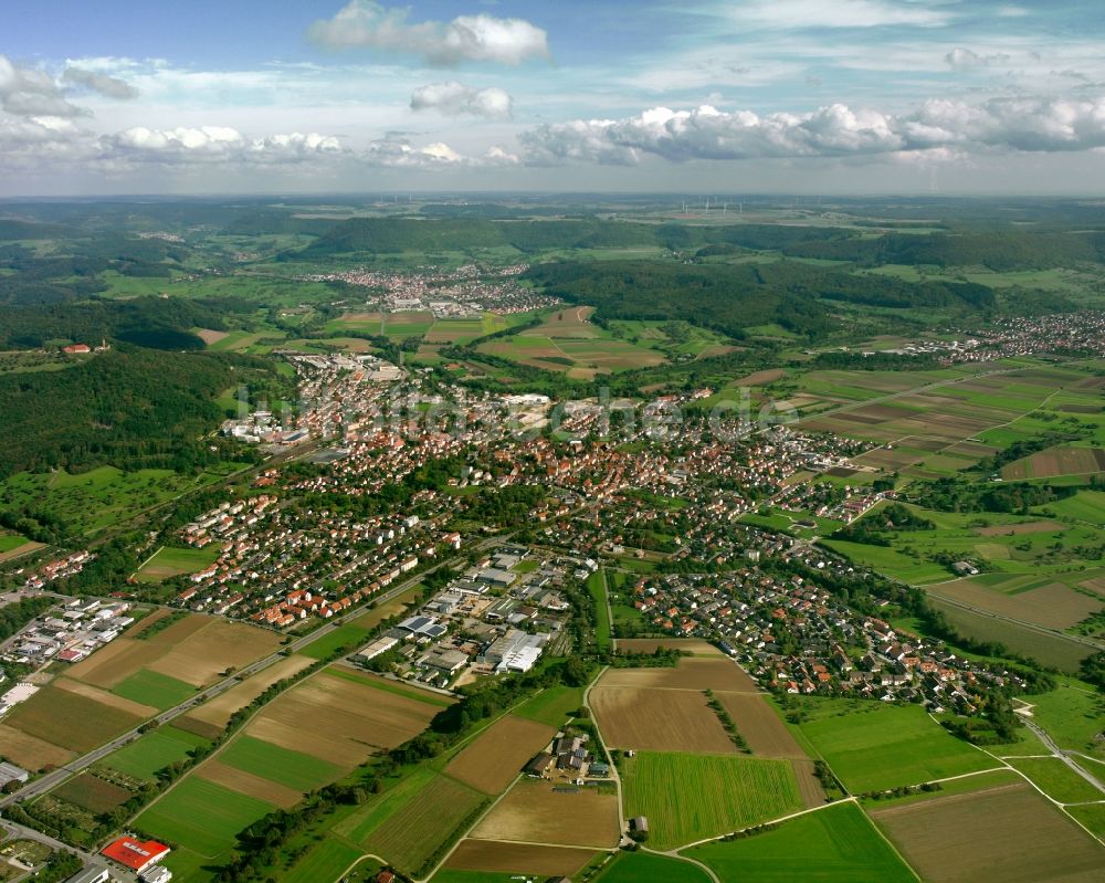 Luftbild Süßen - Stadtansicht vom Innenstadtbereich in Süßen im Bundesland Baden-Württemberg, Deutschland