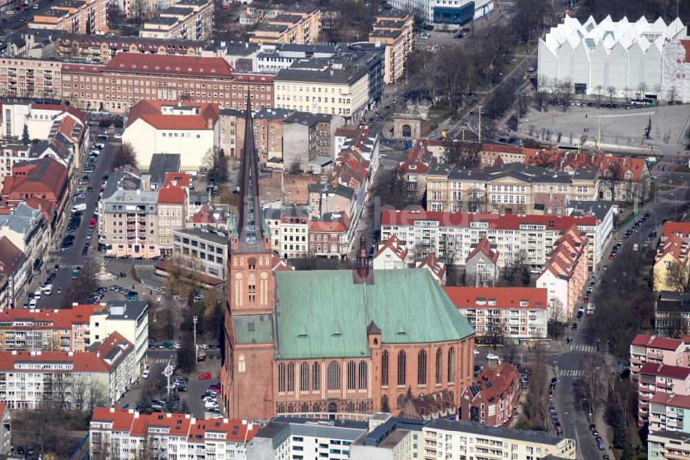 Stettin von oben - Stadtansicht vom Innenstadtbereich in Stettin in Polen