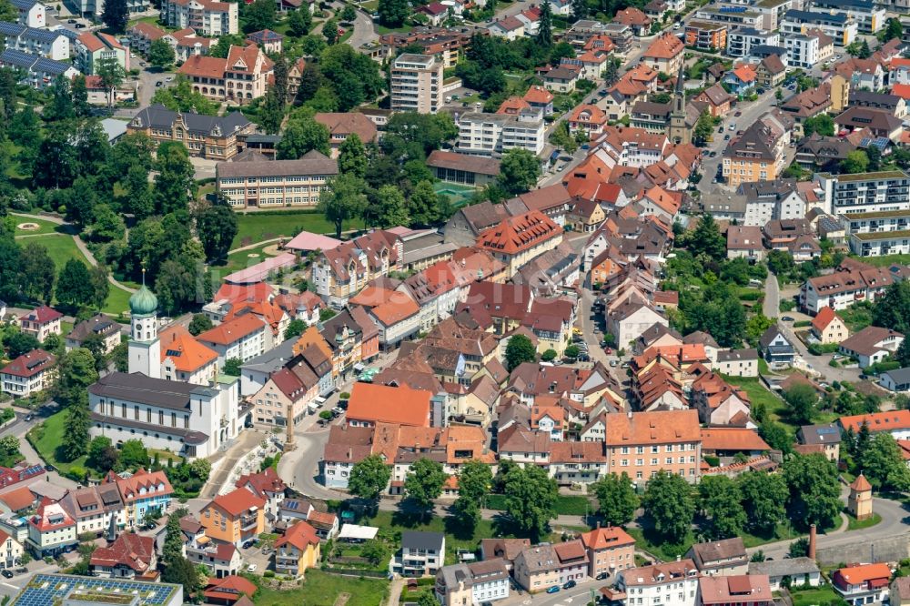 Stockach aus der Vogelperspektive: Stadtansicht vom Innenstadtbereich in Stockach im Bundesland Baden-Württemberg, Deutschland