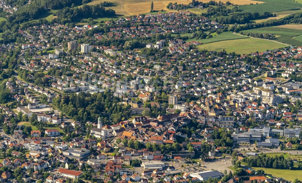 Stockach von oben - Stadtansicht vom Innenstadtbereich in Stockach im Bundesland Baden-Württemberg, Deutschland