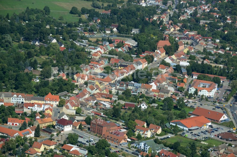 Luftaufnahme Storkow (Mark) - Stadtansicht vom Innenstadtbereich in Storkow (Mark) im Bundesland Brandenburg