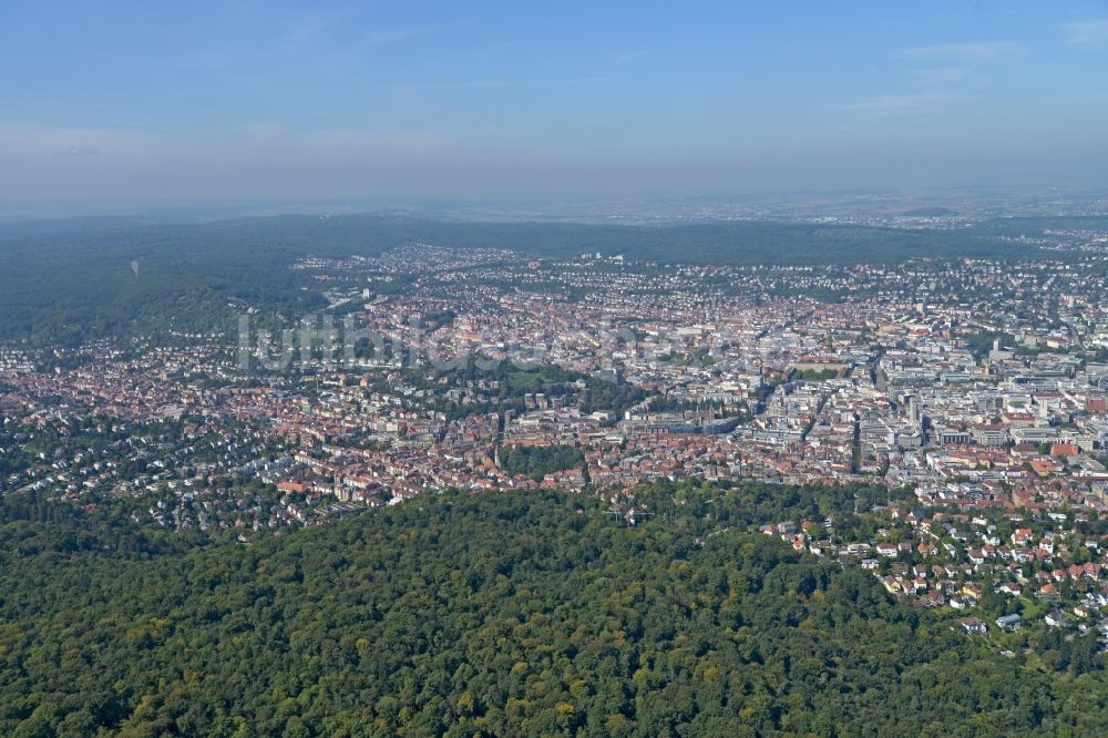 Luftbild Stuttgart - Stadtansicht vom Innenstadtbereich in Stuttgart im Bundesland Baden-Württemberg