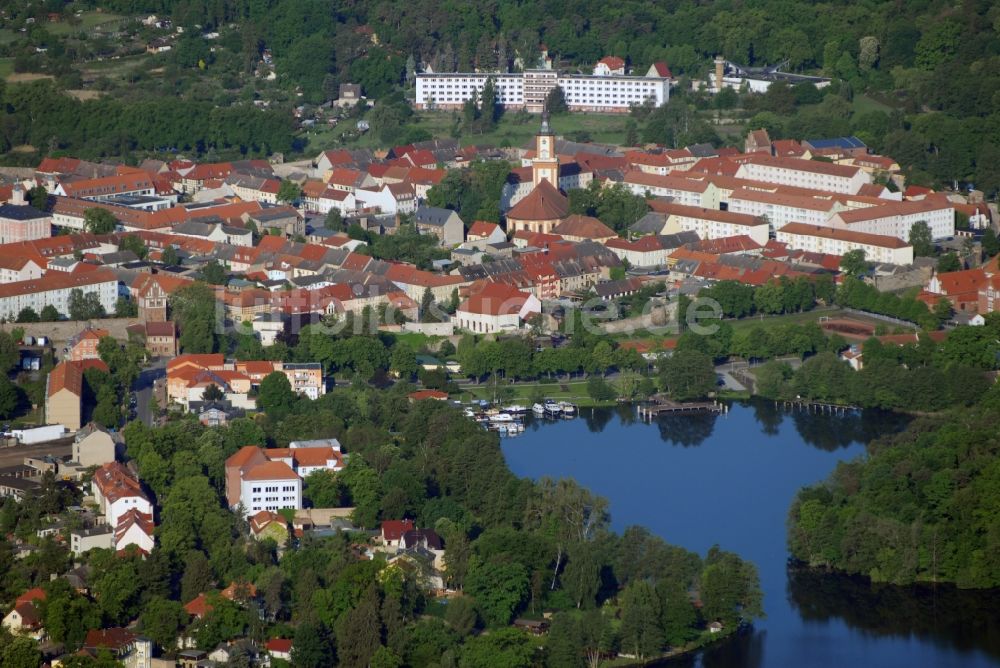 Luftaufnahme Templin - Stadtansicht vom Innenstadtbereich in Templin im Bundesland Brandenburg